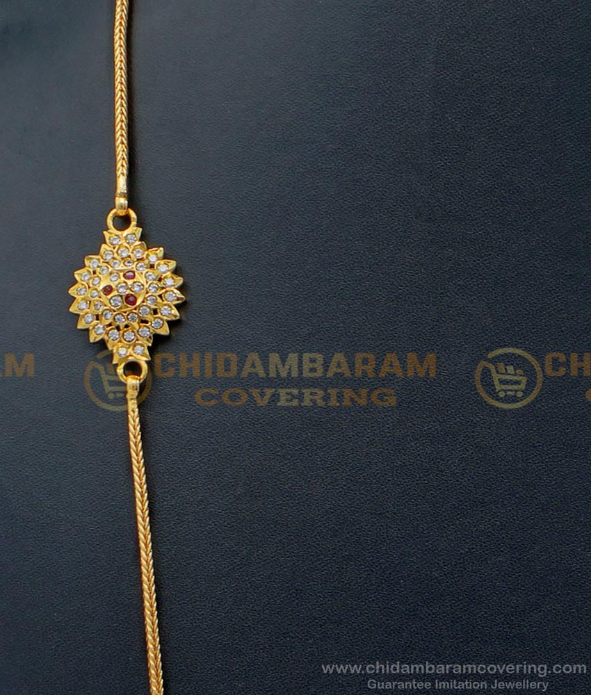 THN64-LG - 30 Inches Latest Thali Chain Design with Impon Mugappu Screw Thali for Women 