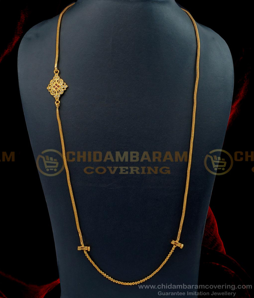 THN65-LG - 30 Inches First Quality I Gram Gold Screw Thali Chain Designs