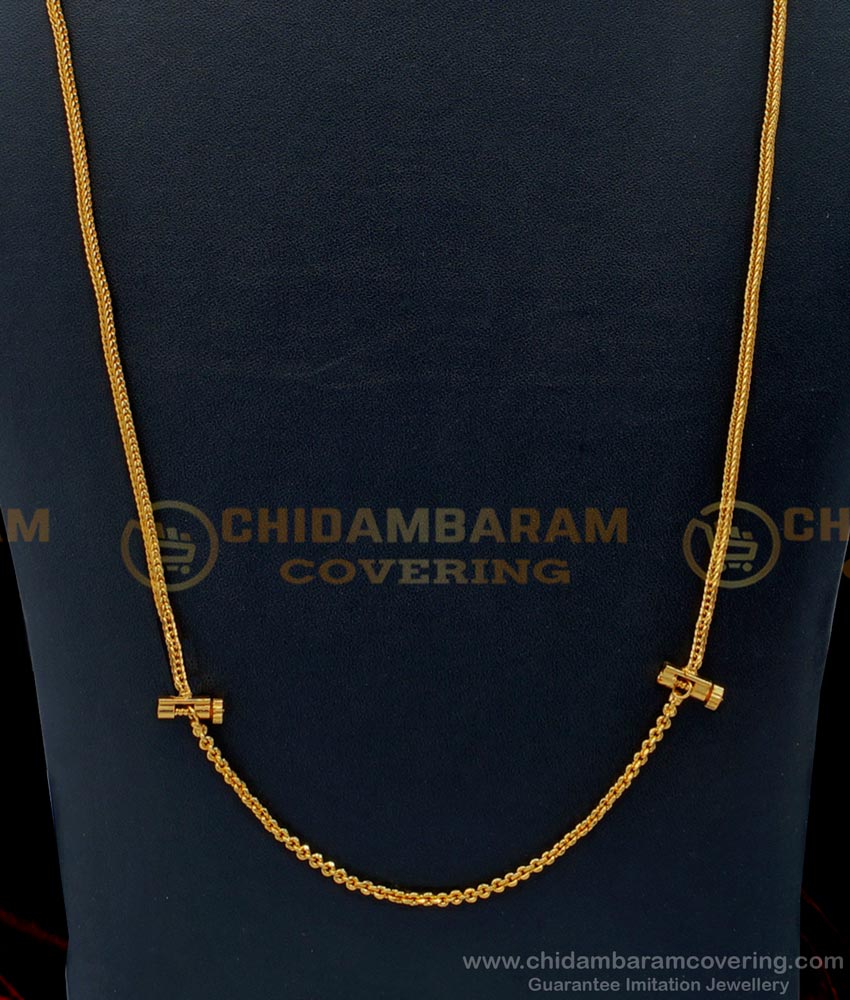 THN65-LG - 30 Inches First Quality I Gram Gold Screw Thali Chain Designs