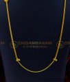THN67-LG - 30 Inches Gold Plated Daily Use Plain Screw Mugappu Chain Design