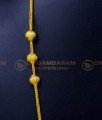 THN67-LG - 30 Inches Gold Plated Daily Use Plain Screw Mugappu Chain Design