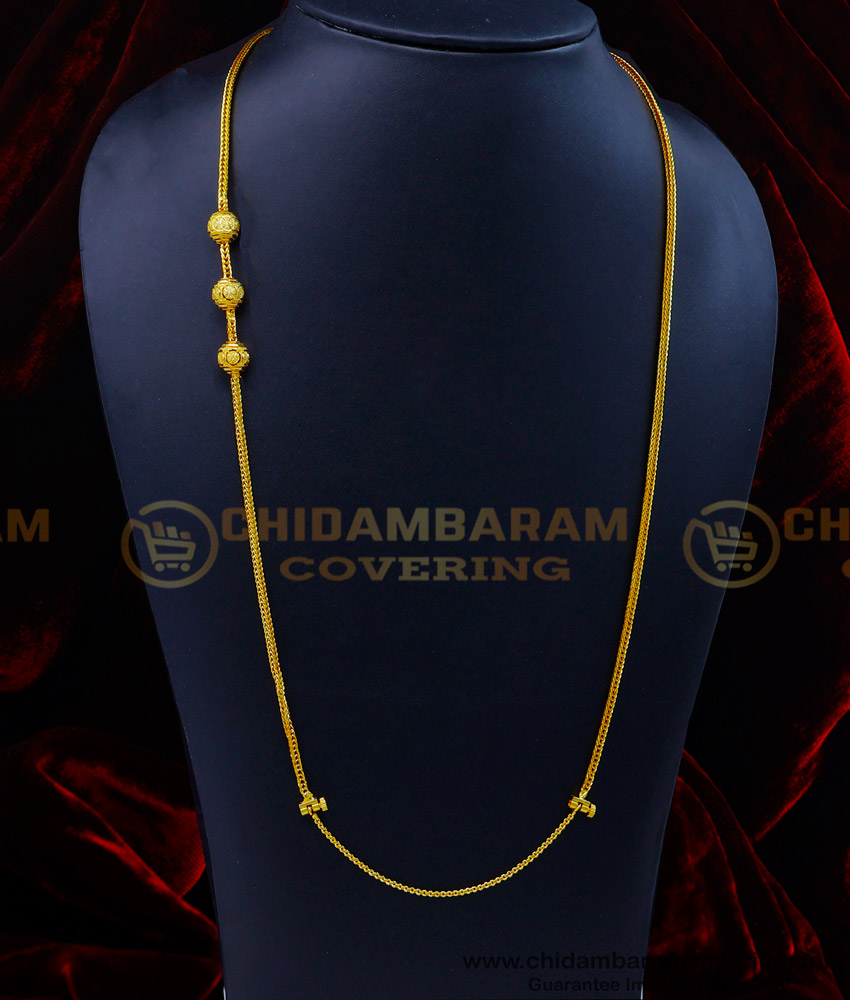 THN68-LG - 30 Inches Thali Connecting Chain Gold Design Screw Mugappu Chain Online