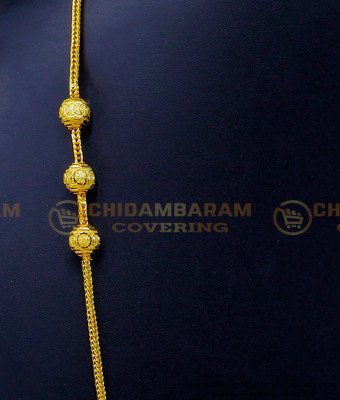 THN68-LG - 30 Inches Thali Connecting Chain Gold Design Screw Mugappu Chain Online