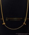 THN73-LG - 30 Inches Gold Plated Plain Ball Mugappu with Screw Chain