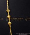 THN75-LG - 30 Inches Screw Mugappu Thali Chain Gold Design Without Stone