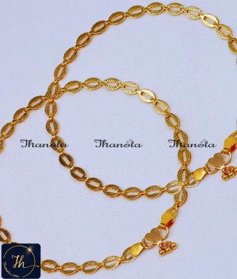 ANA1003 - 10 Inch One Gram Gold Daily Use Latest Payal Design