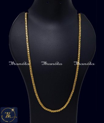 CHA1265-XLG - 36 Inch Heart Model Marriage Gold Chain Designs for Ladies
