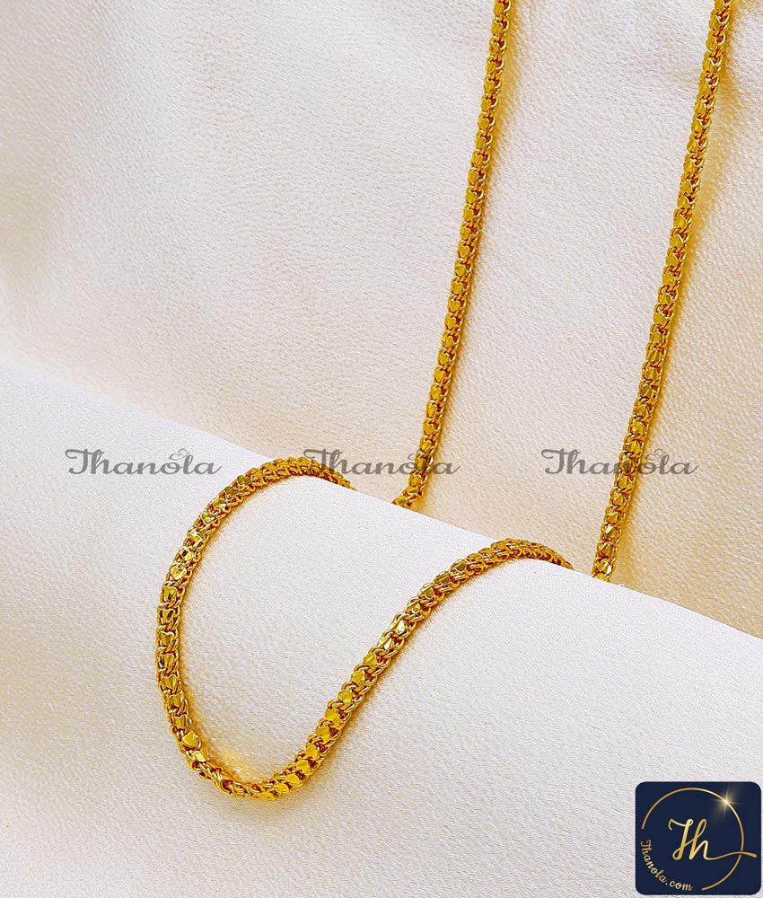 Heart Model Marriage Gold Chain Designs for Ladies Gold Plated Chain for women