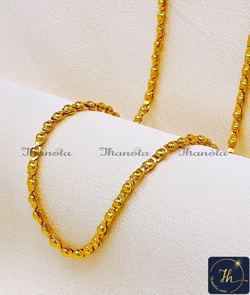 36 Inch Latest Dot Model Simple Gold Chain Designs for Ladies 1 gram gold chain designs with price