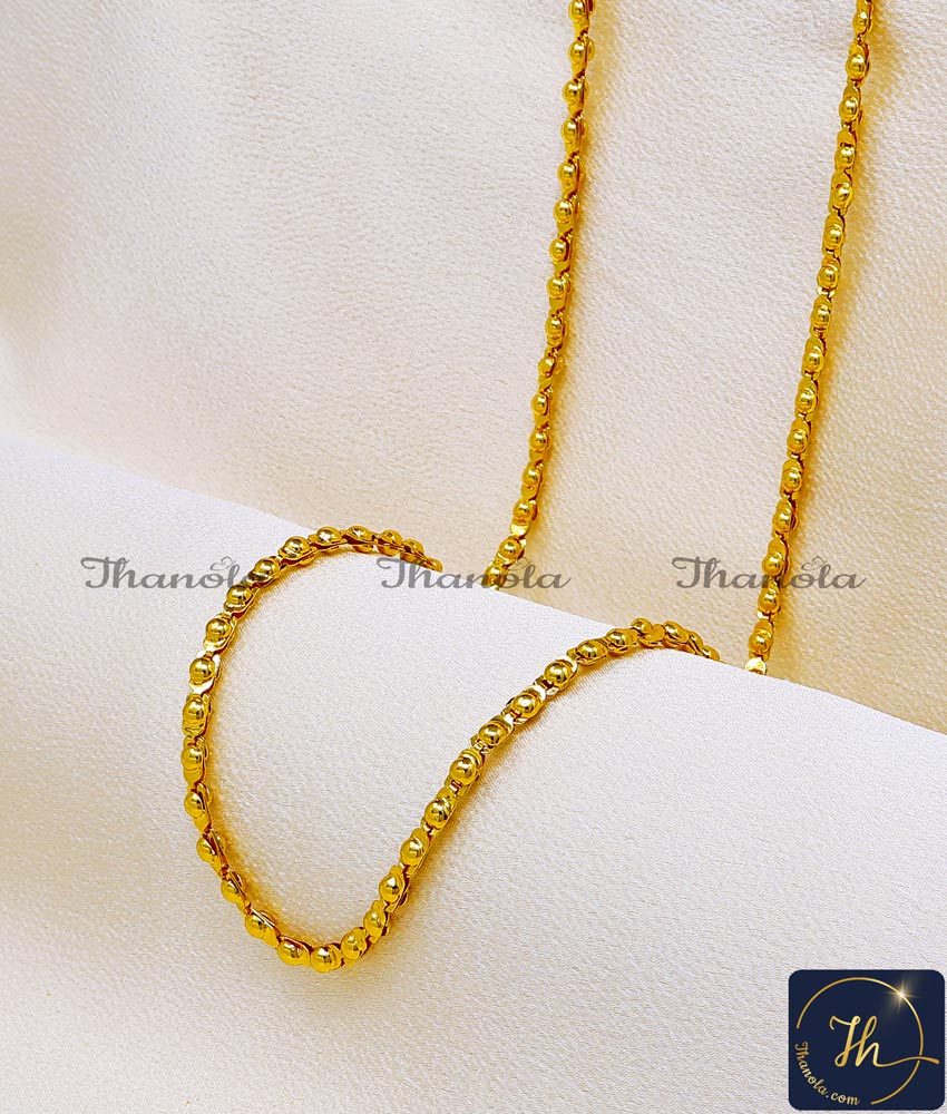 36 Inch Latest Dot Model Simple Gold Chain Designs for Ladies 1 gram gold chain designs with price