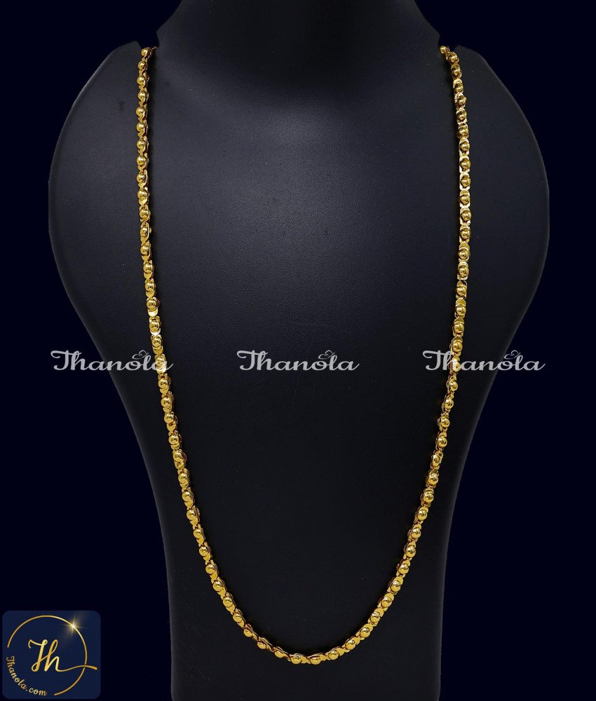 36 Inch Latest Dot Model Simple Gold Chain Designs for Ladies 1 gram gold chain designs with price