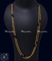 30 Inch 1 Gram Gold Black Beads Double Line Chain Designs Double layer Gold Chain designs with price