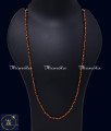 36 Inch Inch 1gm Gold Red Crystal Beads Long Chain for Ladies Crystal Chain for Women