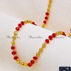 CHA1333-XLG - 36 Inch Traditional Crystal Fancy Gold Chain Designs for Ladies