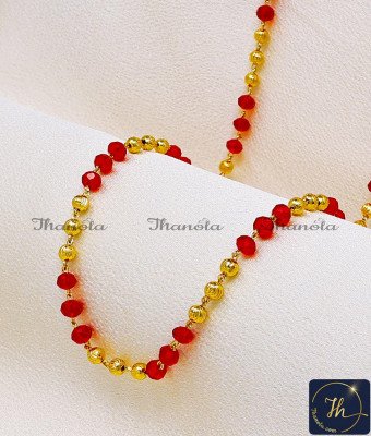 CHA1333-LG - 30 Inch Traditional Crystal Fancy Gold Chain Designs for Ladies
