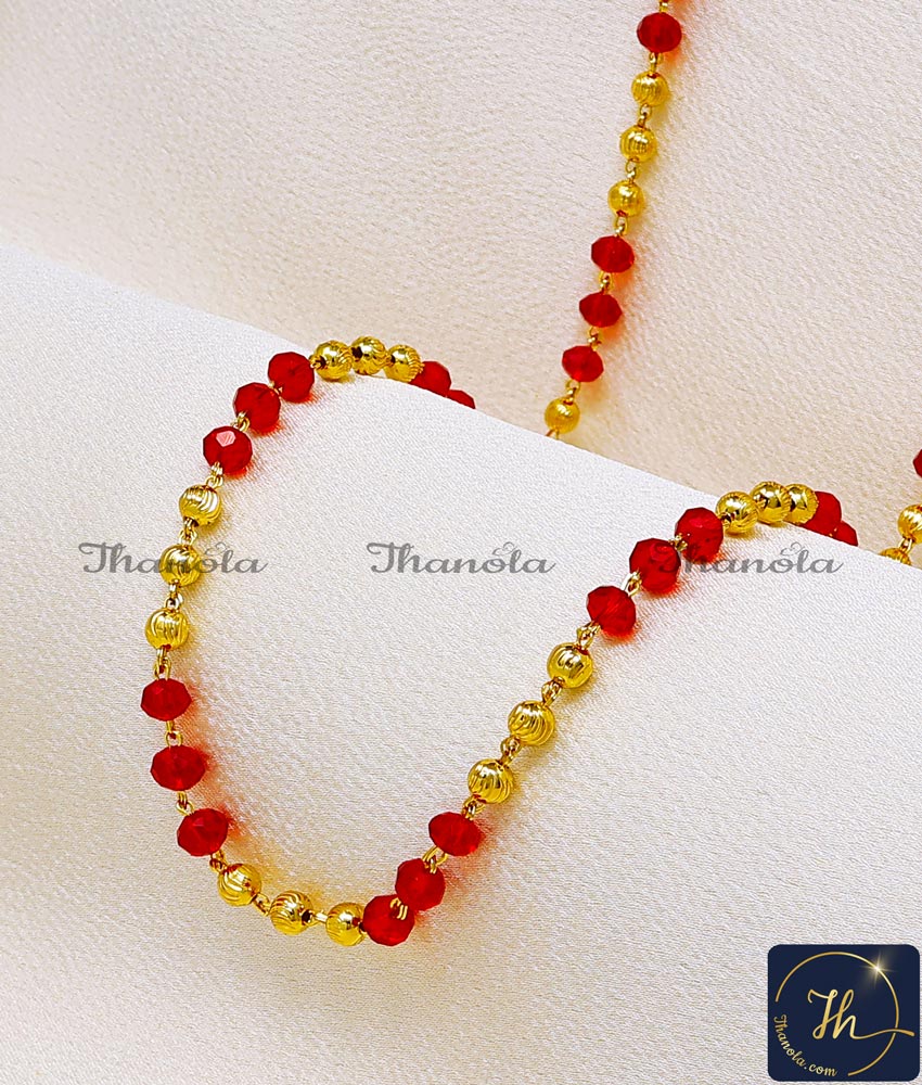 simple crystal beads jewellery designs