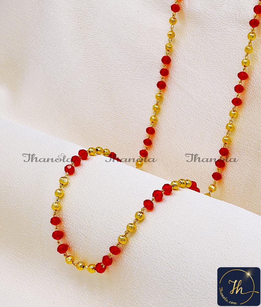 simple crystal beads jewellery designs