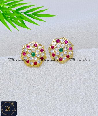 ERA2408 - Five Metal Jewellery Impon Stud Earrings for Women ERA2408 - Five Metal Jewellery Impon Stud Earrings for Women