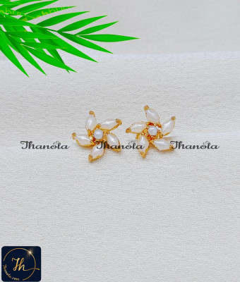 ERA2521 - New Flower Design White Pearl Earrings for Women