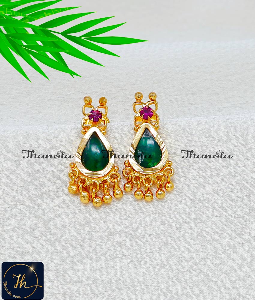 Traditional Kerala Style Palakka Kammal Earrings Online earring palakka kammal