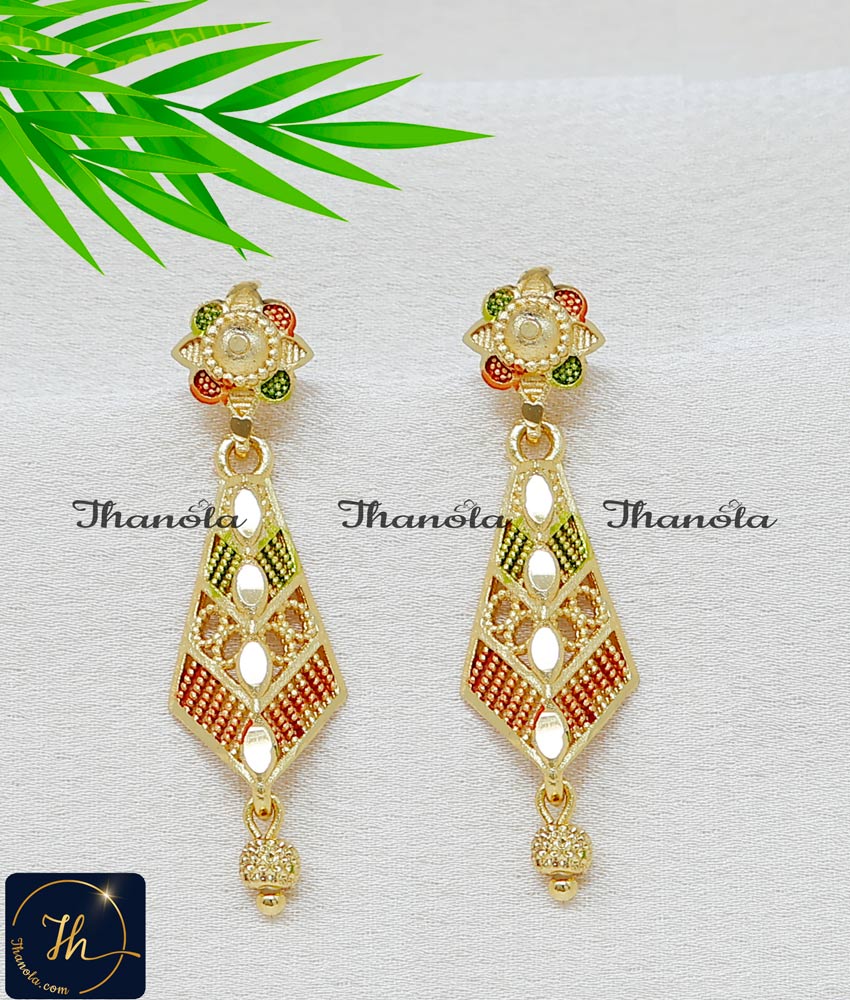 2 Gram Gold Forming Long Dangle Earrings for Girls long earrings for women