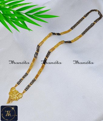 BBA1118 - 36 Long Traditional Long Yellow Gold Mangalsutra Design