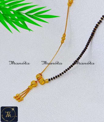 BBA1130 - 1 Gram Gold New Model Simple Mangalsutra Designs Short