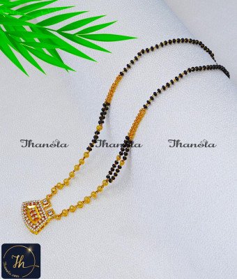 BBA1132 - Artificial Gold Mangalsutra Design Diamond Pendant