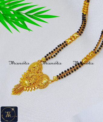 BBA1135 - New Nallapusalu Chain Forming Gold Plated Mangalsutra