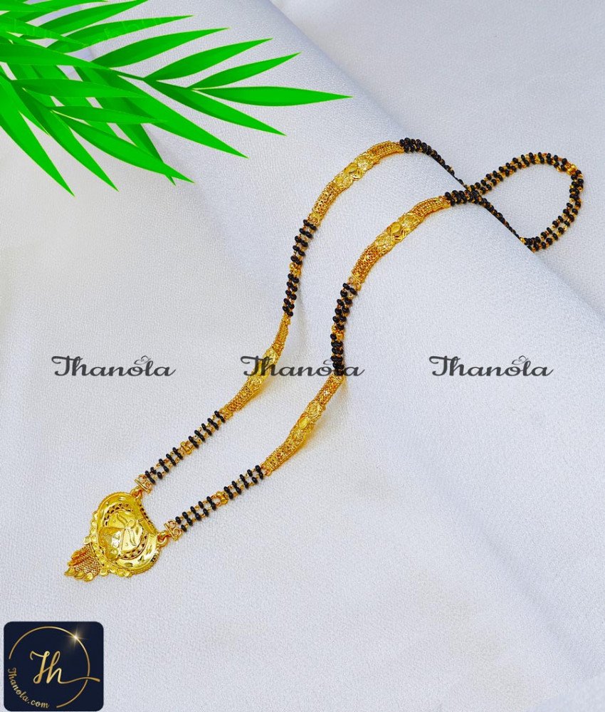 Simple Lightweight Daily Wear Mangalsutra Chain Gold forming gold jewellery