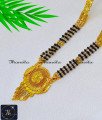 Latest Long Black Beads Gold Chain Designs Mangalsutra 1 gram gold jewellery for wedding