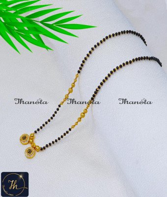 BBA1150 - Unique Stone Pendant Short Wati Mangalsutra Designs