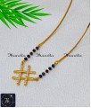 Charming White Stone Pendant Modern Mangalsutra Design stylish mangalsutra design