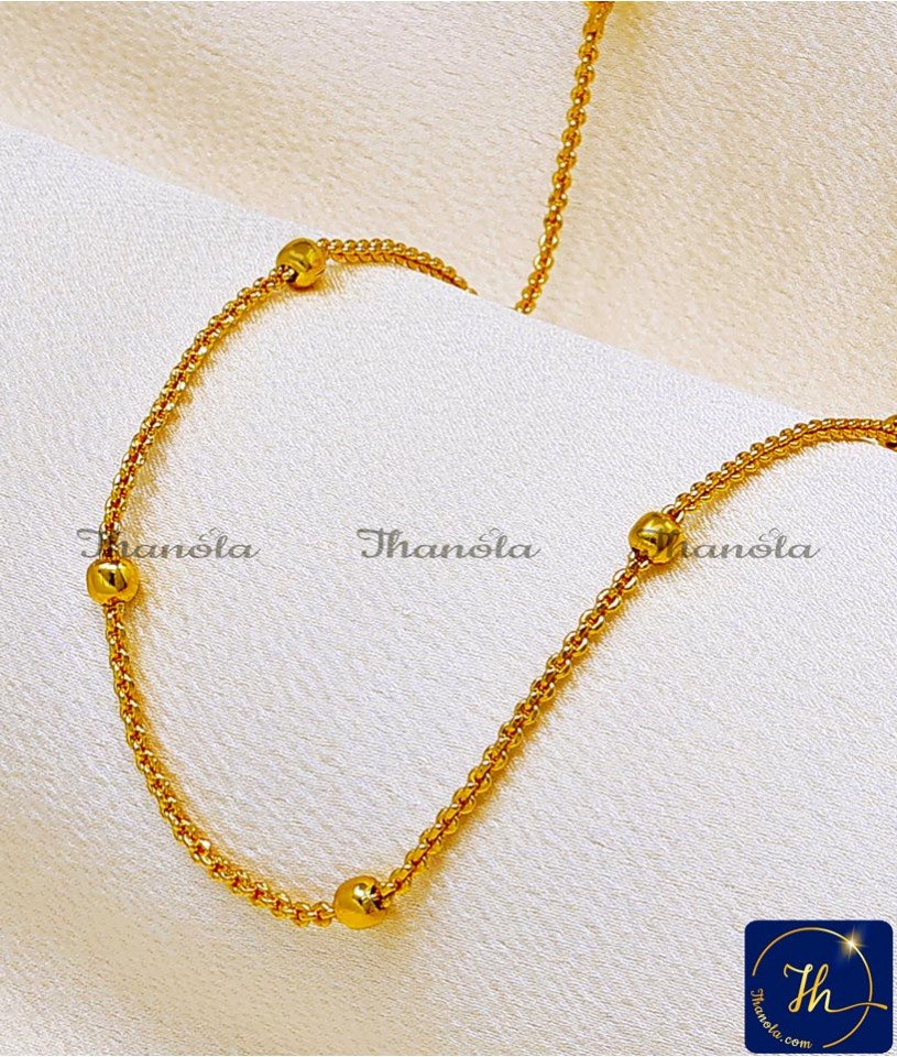 Gold Plated Jewellery Daily Wear Gold Ball Chain Design 1 gram gold jewellery near me