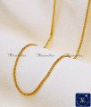 Trendy Light Weight Shiny 1 Gram Gold Chain Design One Gram Gold Jewellery Wholesale in Chidambaram