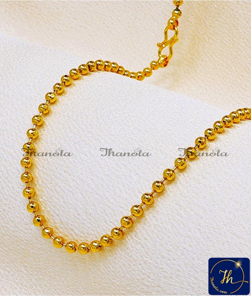 1 Gram Gold Plated Daily Wear Ball Chain for Women modern gold chain design girl