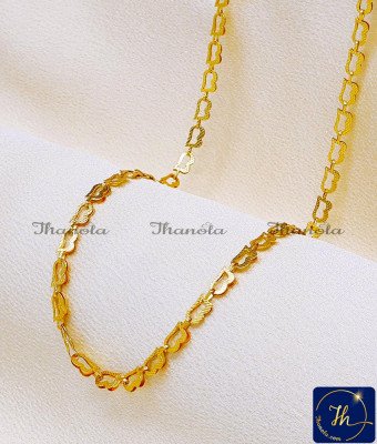 SHA1058 - New Model Small 1 Gram Gold Chain Design for Women