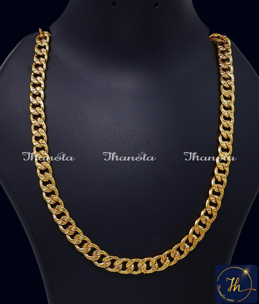 1 Gram Gold Plated Thick Cuban Link Chain for Men thick gold chain design for men