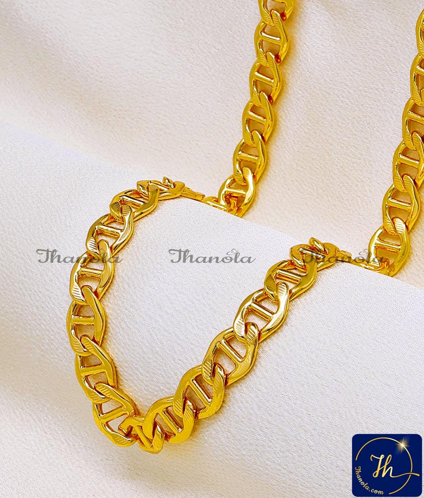 Premium Gold Plated Chain with Guarantee for Men gold plated chain with guarantee for men