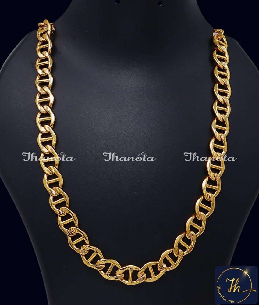 Premium Gold Plated Chain with Guarantee for Men gold plated chain with guarantee for men