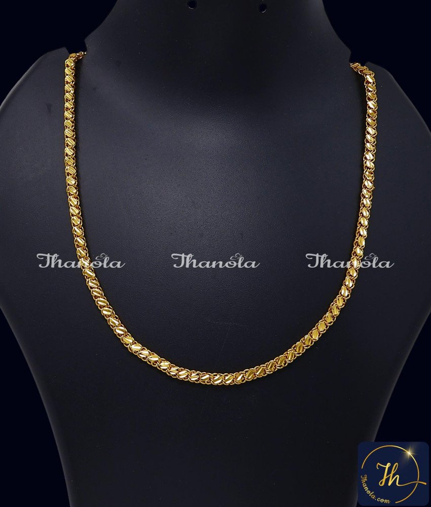 Trendy Simple 1 Gram Gold Covering Chain for Daily Use 1 Gram gold covering Chain