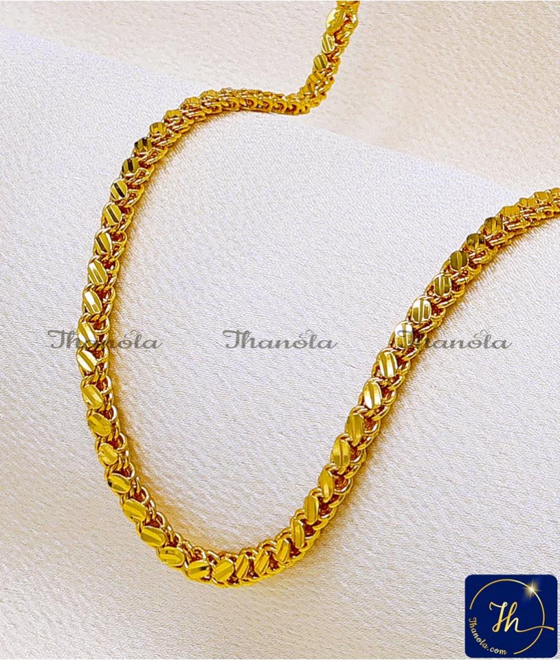 Trendy Simple 1 Gram Gold Covering Chain for Daily Use 1 Gram gold covering Chain
