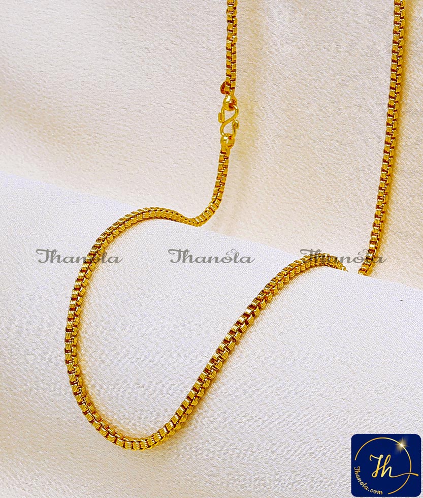 Most Popular Daily Wear Small Box Design Covering Chain gold covering jewellery images