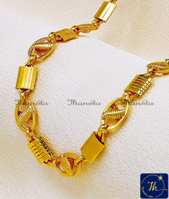 SHA1102 - Unique Daily Wear Short Gold Chain Design for Men