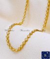 1 Gram Gold Heart Model Beads Chain for Ladies simple beads chain designs