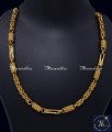 One Gram Gold Fashion Jewellery Short Chain for Men Real gold look with premium gold plating chain for men