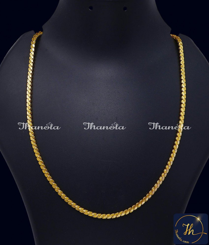 Trendy Simple Daily Wear One Gram Gold Chain Design 1 gram gold chain designs with price