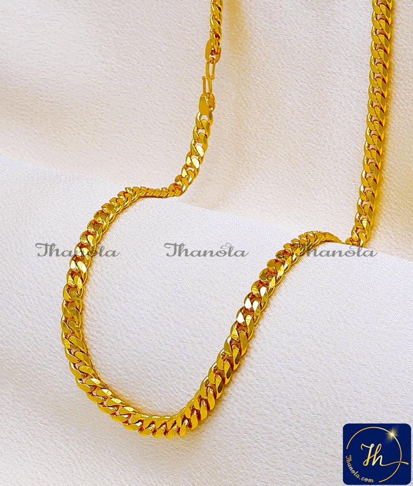 Premium Quality Neck Jewellery Classic Chain for Men Lifetime warranty gold plated chains for sale