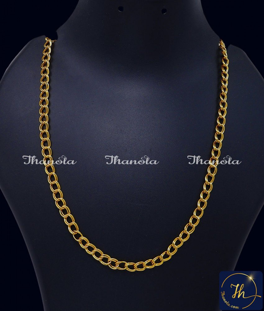Elegant and Casual Wear Short Mens Gold Chain Design lifetime warranty gold plated chains